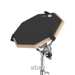 12-Inch Jazz Drum Pad Stand Set Drum Pad Stand Kit Adjustable Double Sided
