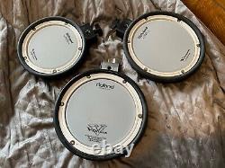 2 x Roland PDX8 and 1 PDX6 Mesh Drum Pads Dual Zone Trigger Electronic Kit