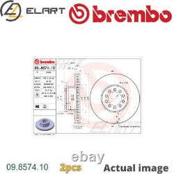 2x Brake Disc For Mercedes-benz Atego Om904.909/922/917/911/949/916/910/930 4.2l