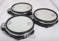 3x Roland PDX-100 10 Mesh Drum Pads Dual Zone Trigger Electronic Kit Snare or T
