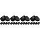 6 Pcs Drum Pads Rubber Percussion Feet Kit Stool Cymbal Stand