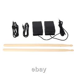 9 Pads Electronic Drum Set Educational Rechargeable Built In Speaker Headpho UK