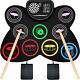 9 Pads Electronic Drum Set with Drumsticks Foot Pedals Gift for Kids Adults