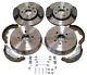 Citroen C1 Front 2 Brake Discs And Pads Set + Rear 2 Drums & Shoes + Fitting Kit