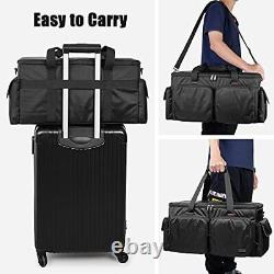 DJ Cable File Bag with Detachable Padded Bottom and Dividers, Travel Gig