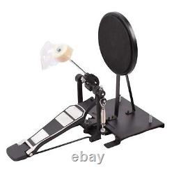 Drum Pad Musical Mute with Drum Pedal Durable for Training Beginner Drummer