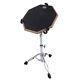 Drum Pad Percussion Instrument Practice Set Kit With Stand Drumstick For Kid RHS