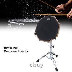Drum Pad Percussion Instrument Practice Set Kit With Stand Drumstick NIU