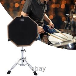 Drum Pad Percussion Instrument Practice Set Kit With Stand Drumstick XAA