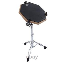Drum Pad Percussion Instrument Practice Set Kit With Stand Drumstick XAT