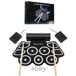Drum Set Digital Electronic USB 9 Pads 9 Pads Digital Drum Drum Kit Roll Up Set