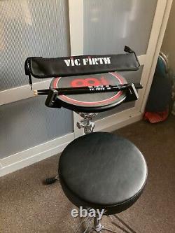 Drum practice pad and stool