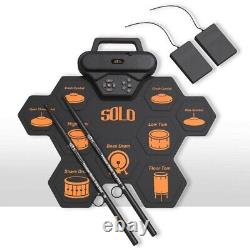 Effect Pedal Drum Sticks Gift Electronic Drum Set Roll Up Practice Pad