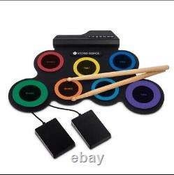 Electronic Digital Drum Mat 7 Pads Foot Padels USB Sticks Music Silicone #83