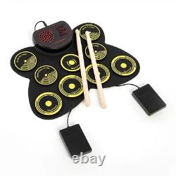 Electronic Drum 9 Drum Pads Color Electronic Drum Double Pedal Set Brand New