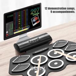 Electronic Drum Pad BT Recording Function Dual Speakers Portable Electronic GF0