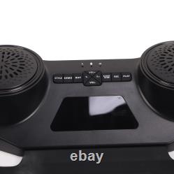 Electronic Drum Set 9 Drum Pad Dual Speakers Practice Roll Up Drum Portable NDE