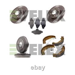 Fiat Seicento Front Brake Discs + Pads Rear Brake Drums & Shoes & Fitting Kit