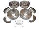 Front 2 Brake Discs & Pads Rear 2 Drums & Shoes & Kit For Ford Fiesta Mk8 17-23