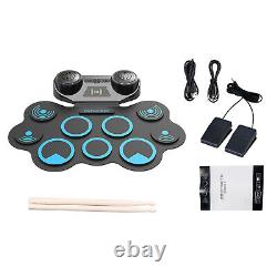 KONIX MD668 Roll Up Electronic Drum 9 Pads Kit USB Silicon Digital withDrumsticks