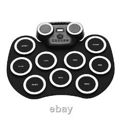 Portable Roll-up Electronic Drum Pad Silicon Digital Drum with A5B7