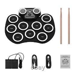 Portable Roll-up Electronic Drum Pad Silicon Digital Drum with A5B7