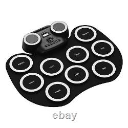 Portable Roll-up Electronic Drum Pad Silicon Digital Drum with K9K3