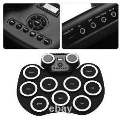 Portable Roll-up Electronic Drum Pad Silicon Digital Drum with K9K3