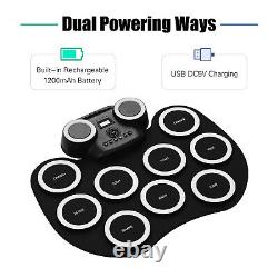 Portable Roll-up Electronic Drum Pad Silicon Digital Drum with K9K3