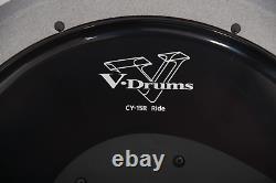 Roland CY-15R 15 Ride Cymbal Metallic Grey MG Electronic 3 Zone Trigger Pad