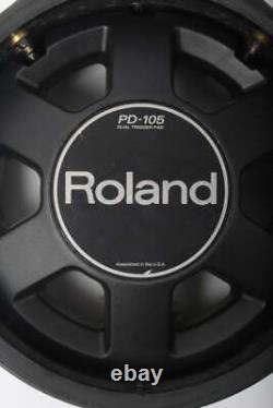 Roland PD-105BK 10 Mesh Drum Pad NEW SENSOR Electronic Dual Zone/Trigger Black