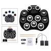 Roll up Drum Kits Compact Portable Electronic Drum Set Mute Drum Pad Durable