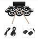 TSAI Digital Electronic Drum Built In Speaker Portable Electronic Roll Drum Pad